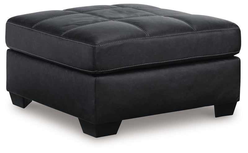Barlin Mills Carbon Oversized Accent Ottoman - Lara FurnitureOttoman
