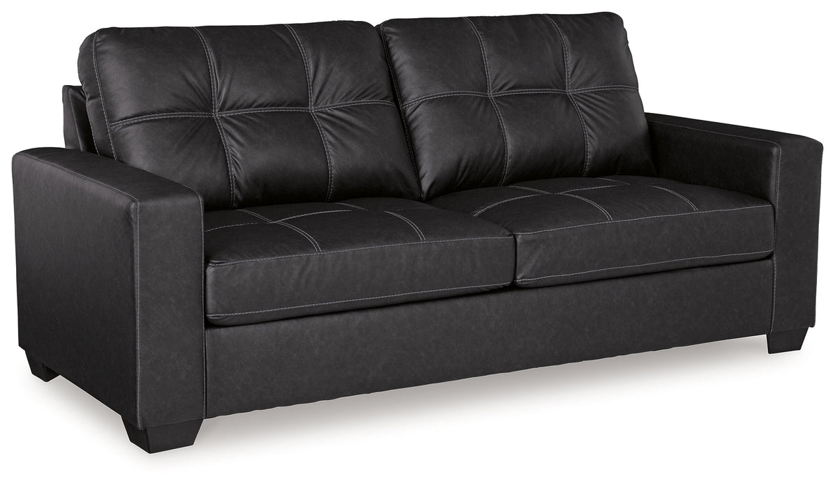 Barlin Mills Sofa, Loveseat and Recliner in Carbon - Gate FurnitureLiving Room Set