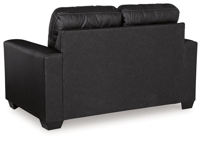 Barlin Mills Sofa, Loveseat and Recliner in Carbon - Gate FurnitureLiving Room Set