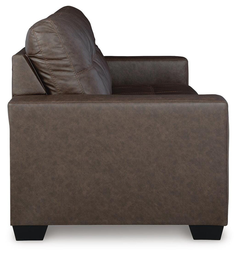 Barlin Mills Umber Sofa and Recliner - 17003U3