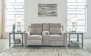 Barnsana Ash Power Reclining Loveseat with Console - 3320196