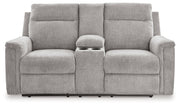 Barnsana Ash Power Reclining Loveseat with Console - 3320196