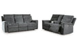 Barnsana Gravel Power Reclining Living Room Set - Gate FurniturePower Reclining Living Room Set