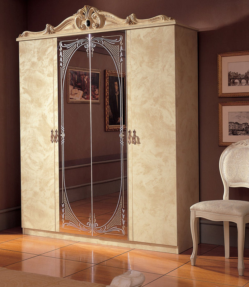 Barocco Ivory Bedroom Set - Lara FurnitureBedroom Set