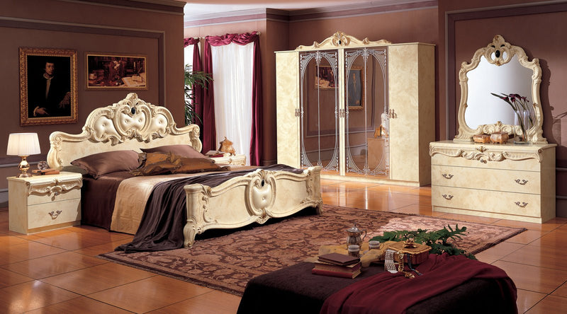 Barocco Ivory Bedroom Set - Lara FurnitureBedroom Set
