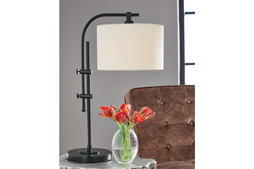 Baronvale Black Accent Lamp - Gate FurnitureTable Lamp