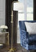 Baronvale Brass Finish Floor Lamp - Gate FurnitureFloor Lamps