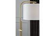 Baronvale Brass Finish Floor Lamp - Gate FurnitureFloor Lamps