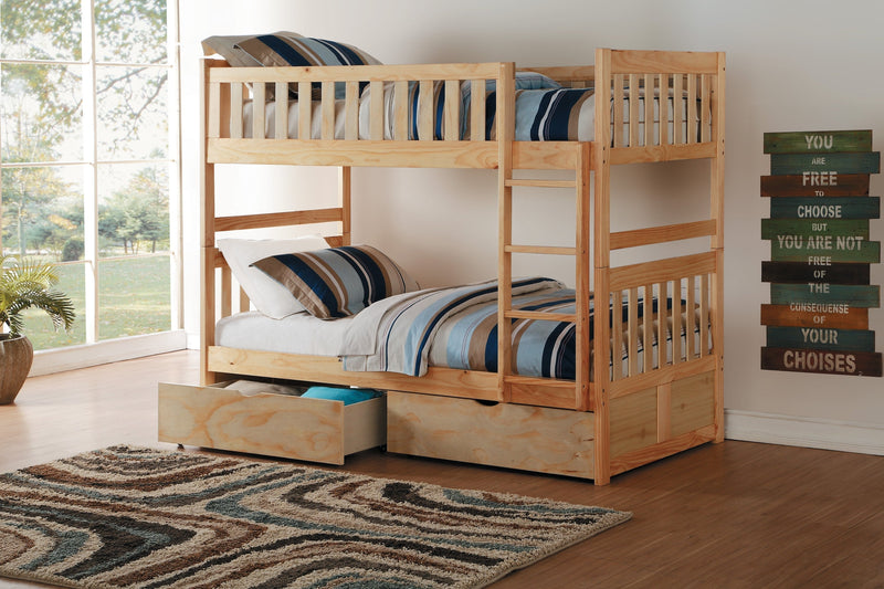 Bartly Pine Twin/Twin Bunk Bed | B2043 - Lara FurnitureBunk Bed
