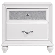 Barzini 2-drawer Nightstand White - 205892
