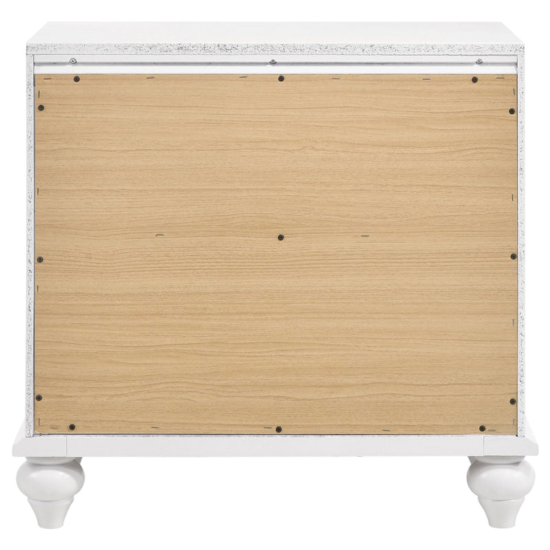 Barzini 2-drawer Nightstand White - 205892