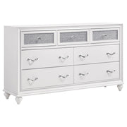 Barzini 4-piece California King Bedroom Set White - 300843KW-S4