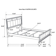 Barzini 4-piece Queen Bedroom Set White - 205891Q-S4