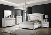 Barzini 5-piece California King Bedroom Set White - 300843KW-S5