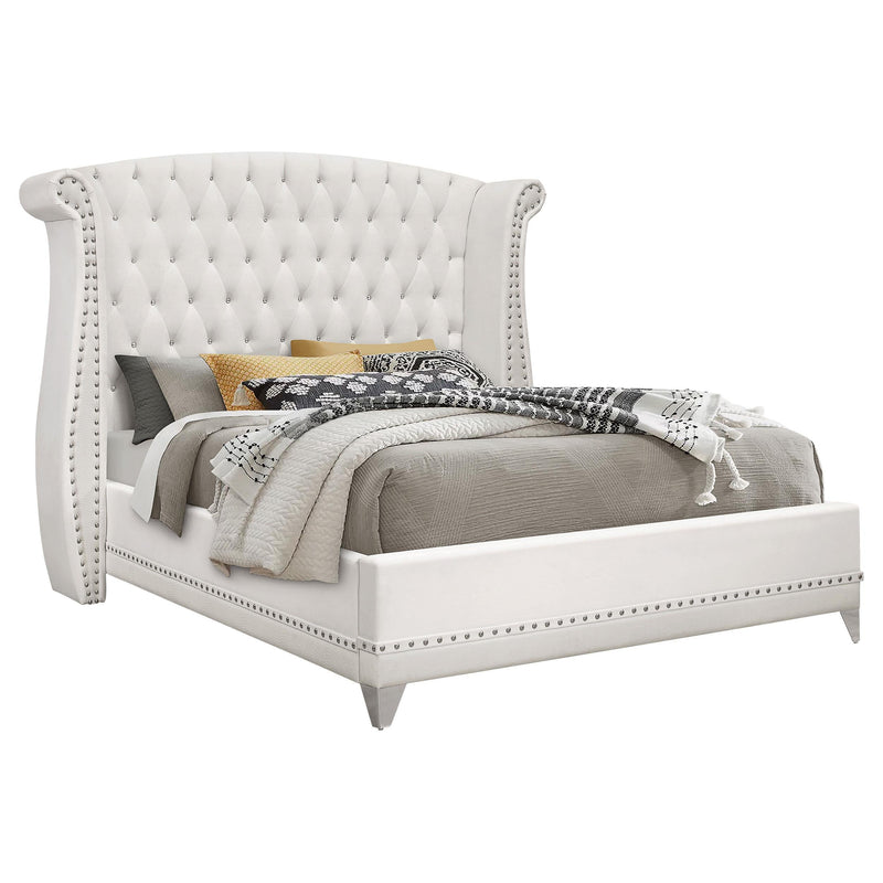 Barzini 5-piece California King Bedroom Set White - 300843KW-S5