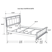 Barzini 5-piece Queen Bedroom Set White - 205891Q-S5