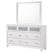 Barzini 7-drawer Dresser with Mirror White - 205893M