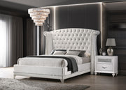 Barzini Upholstered California King Wingback Bed White - 300843KW