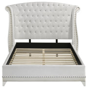 Barzini Upholstered Queen Wingback Bed White - 300843Q