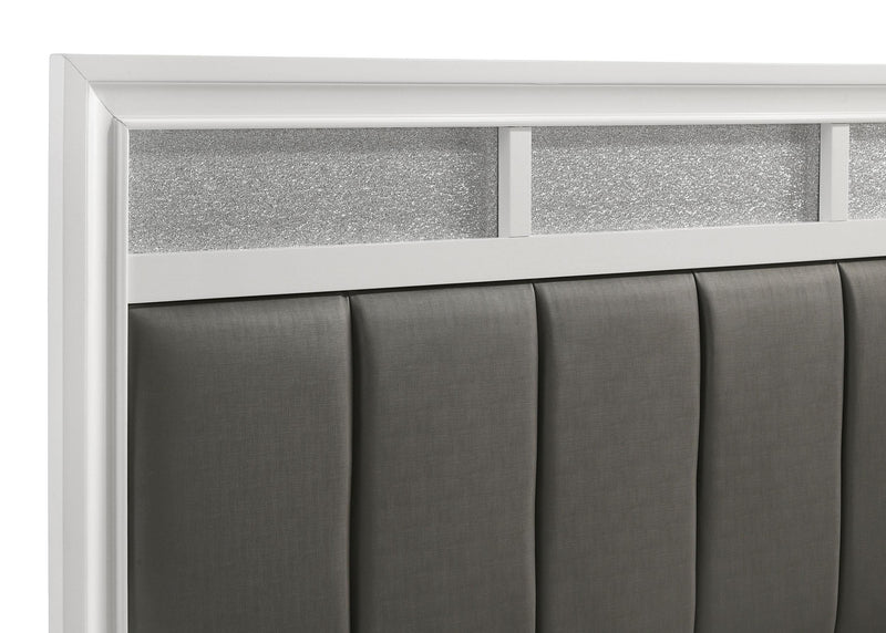 Barzini Wood Queen Panel Bed White - 205891Q
