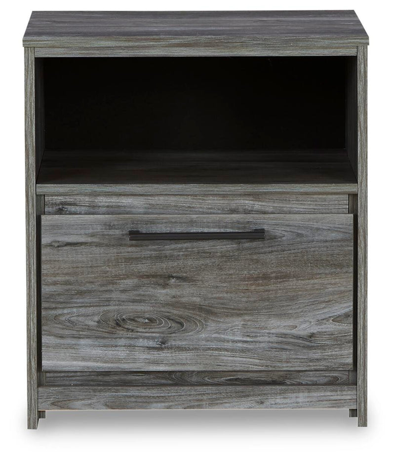 Baystorm Full Panel Storage Bed and Nightstand - B221B96