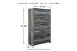 Baystorm Gray Chest of Drawers - Gate FurnitureChest
