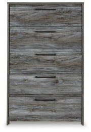 Baystorm Gray Full Panel Bed, Dresser, Mirror and Chest - B221B80