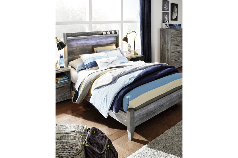 Baystorm Gray Full Panel Bed - Lara FurnitureFull Bed