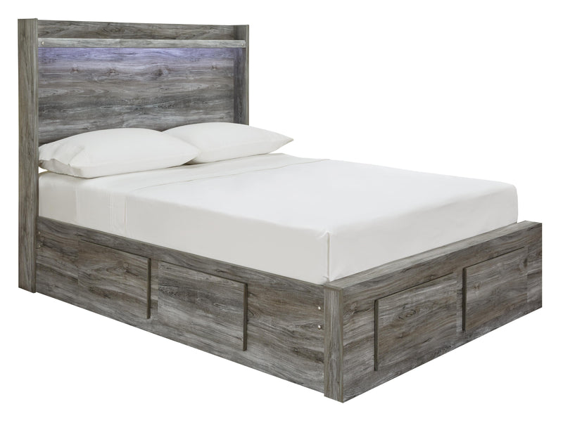 Baystorm Gray Full Storage Bed and Chest - B221B79