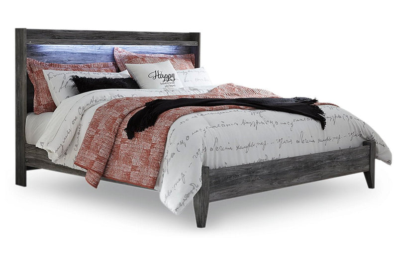 Baystorm Gray King Panel Bed - Lara FurnitureKing Bed