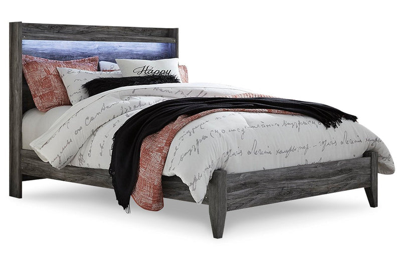 Baystorm Gray Queen Panel Bed - Gate FurnitureQueen Bed