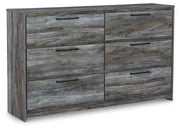 Baystorm Gray Queen Panel Storage Bed, Dresser and 2 Nightstands - B221B88
