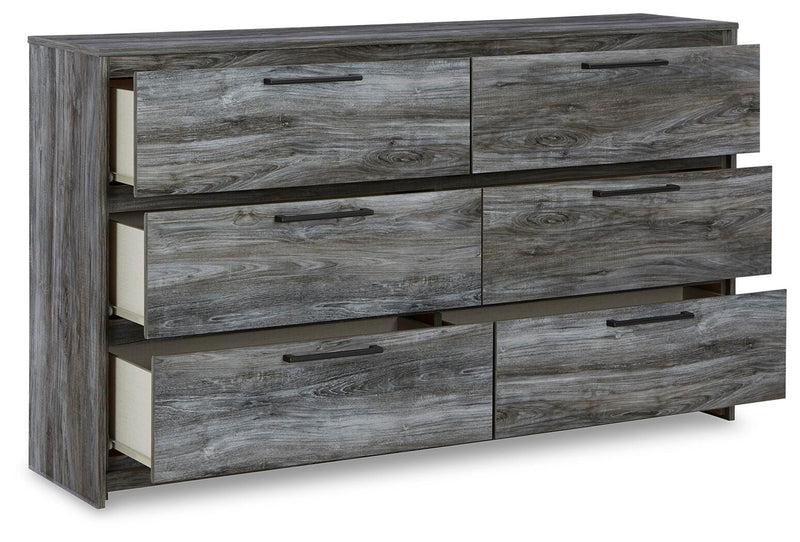 Baystorm Gray Queen Panel Storage Bed, Dresser and 2 Nightstands - B221B88
