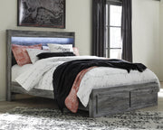 Baystorm Gray Queen Storage Bed, Dresser, Mirror and Chest - B221B82