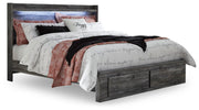 Baystorm King Panel Storage Bed, Chest and 2 Nightstands - B221B97