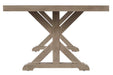 Beachcroft Beige Dining Table with Umbrella Option - Gate FurnitureDining Table