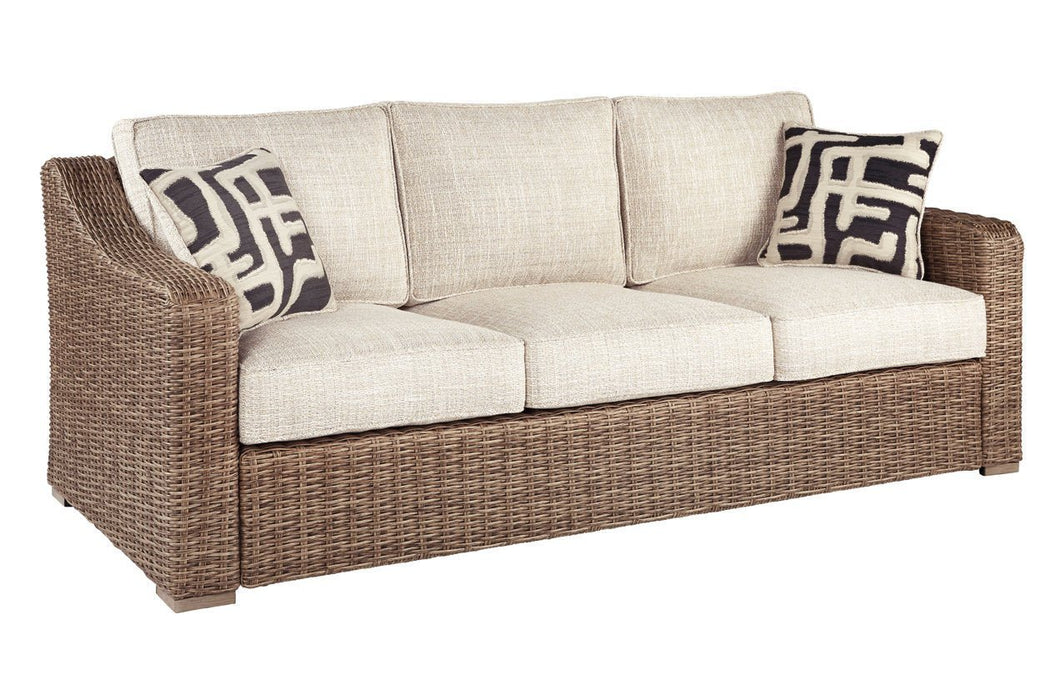 Beachcroft Beige Sofa with Cushion - Gate FurnitureSofa