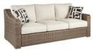 Beachcroft Beige Sofa with Cushion - Gate FurnitureSofa