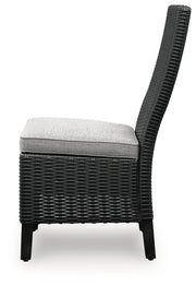 Beachcroft Outdoor Dining Table and 4 Chairs in Black/Light Gray - PKG021236