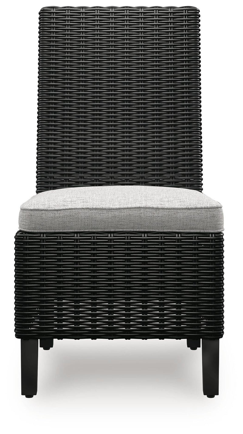 Beachcroft Outdoor Dining Table and 6 Chairs in Black/Light Gray - PKG021235