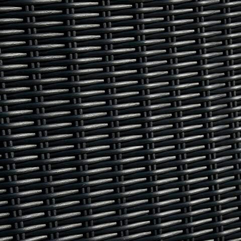 Beachcroft Outdoor Dining Table and 6 Chairs in Black/Light Gray - PKG021235