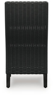 Beachcroft Outdoor Dining Table and 6 Chairs in Black/Light Gray - PKG021235