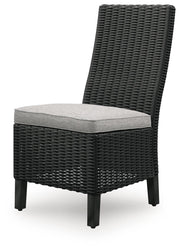 Beachcroft Outdoor Dining Table and 6 Chairs in Black/Light Gray - PKG021235