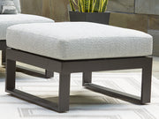 Beachloft 5-Piece Outdoor Sectional with Ottoman in Black/Gray from Ashley - Lara Furniture
