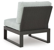 Beachloft Black/Gray 6-Piece Outdoor Sectional - P490P1