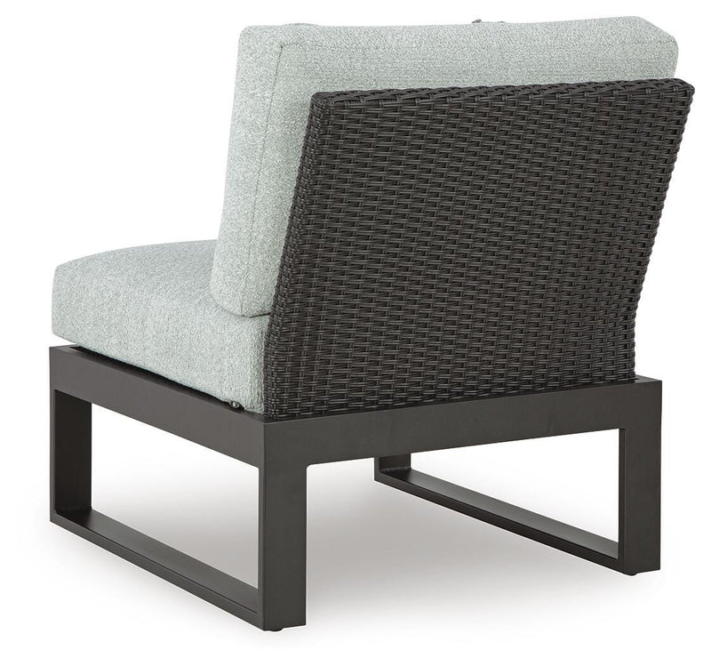 Beachloft Black/Gray 6-Piece Outdoor Sectional - P490P1