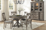 Cardano Driftwood Brown Round Dining Set - Lara FurnitureDining Room Set