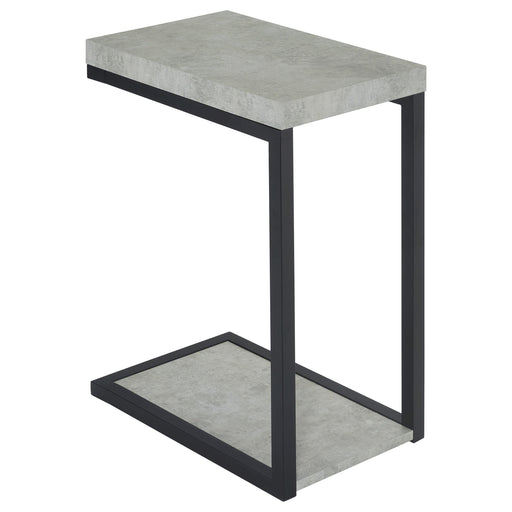 Beck Engineered Wood C-Shape Sofa Side Table Cement - 902933