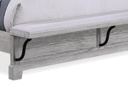 Beckett Rustic Gray Footboard Bench Panel Bedroom Set - Lara FurnitureBedroom Set