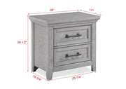 Beckett Rustic Gray Footboard Bench Panel Bedroom Set - Lara FurnitureBedroom Set